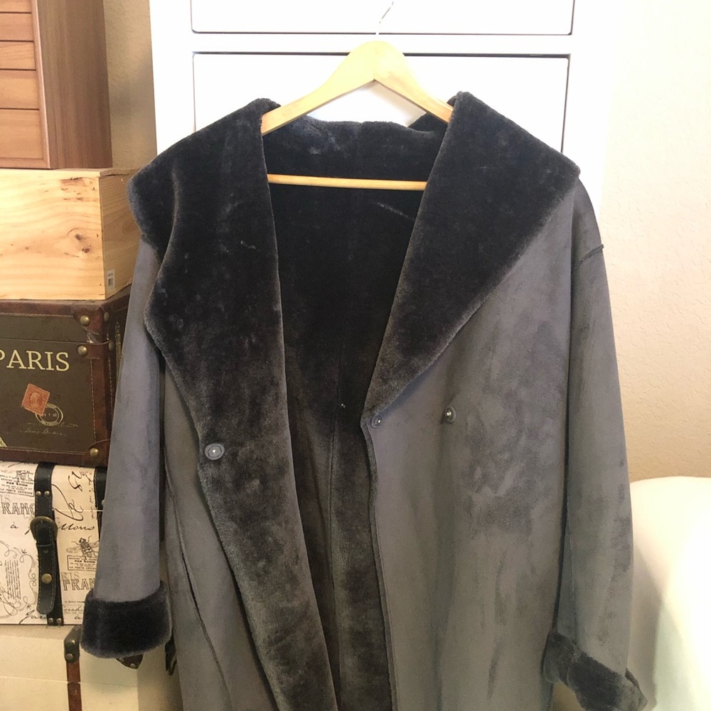 Faux Shearling Coat - image 6